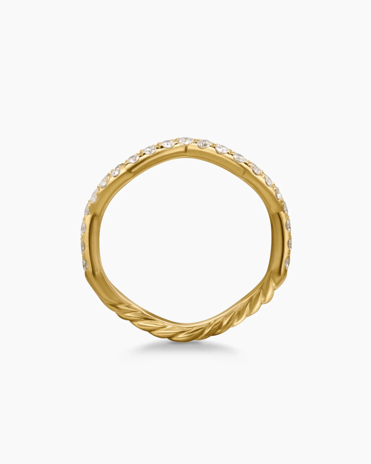 Yellow curvy Ring