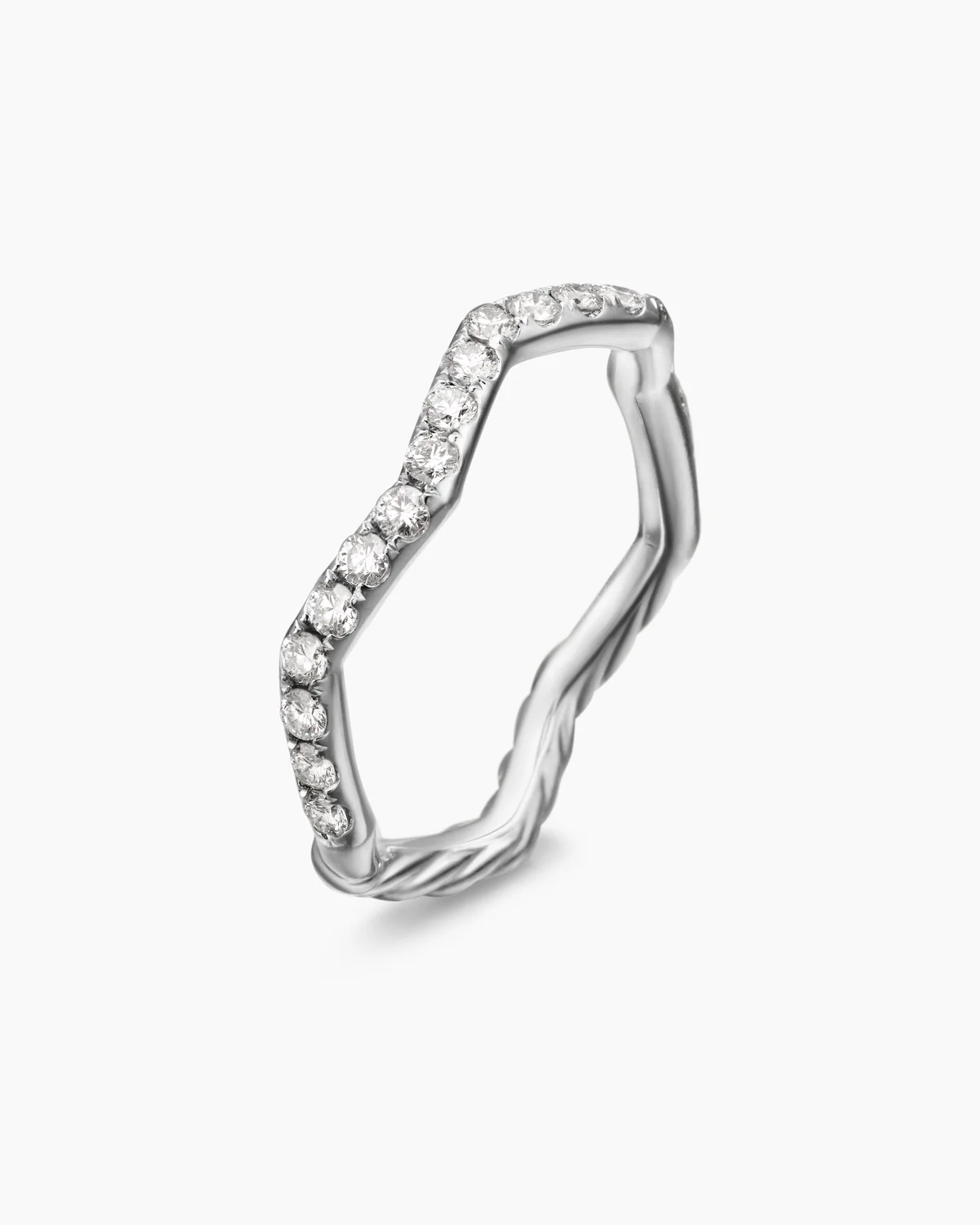 White curvy Ring